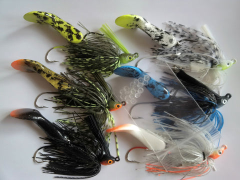 4 1/4&quot;  Waggerbait™ rattling swim jigs and keepers