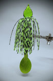 Smashed Head  Waggerbait™ swim jig - Chartreuse Craw - The Ugly Pike Bait Co.