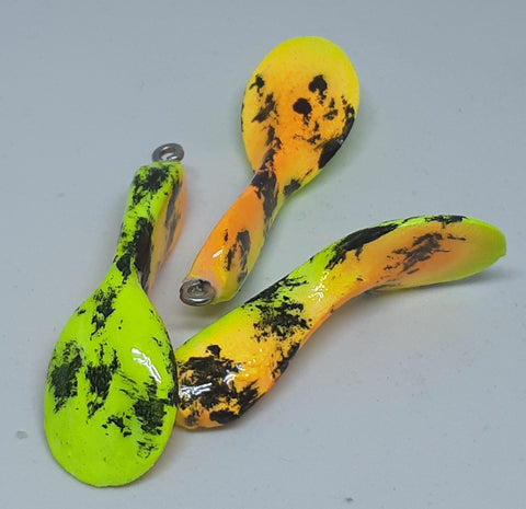 Waggerbait™ Tails - Fire Tiger - The Ugly Pike Bait Co.