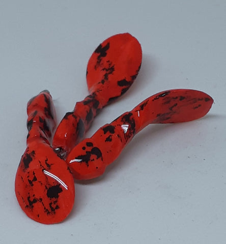 Waggerbait™ Craw Tails - What the Fork (WTF) Red - The Ugly Pike Bait Co.