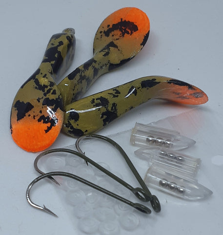 Waggerbait™ Tails - Pond Scum - The Ugly Pike Bait Co.