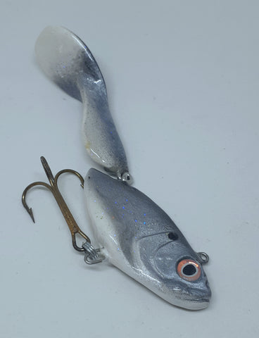 6" Waggerbait Swimmer - Sparkle Shad