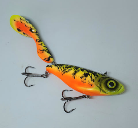 9 3/4" Waggerbait Swimmer - Fire Tiger