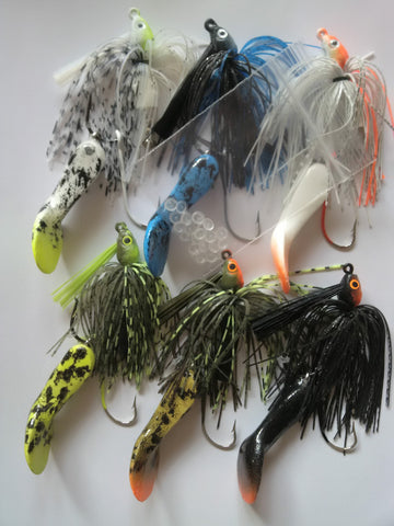 4 1/4"  Waggerbait™ swim jig - 6 pack plus                (OUR BEST SELLER - SAVE 20% ) - The Ugly Pike Bait Co.